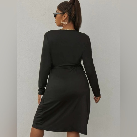 Tie Side Wrap Dress - Picture 3 of 8